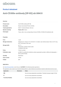 Anti-CD300e antibody [UP-H2] ab188410 Product datasheet Overview Product name