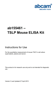 ab155461 – TSLP Mouse ELISA Kit Instructions for Use