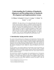 Understanding the Evolution of Standards: Alignment and Reconfiguration in Standards