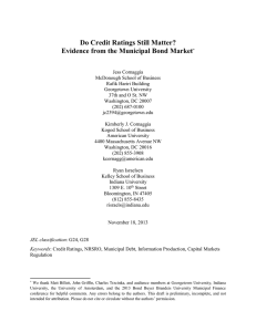 Do Credit Ratings Still Matter? Evidence from the Municipal Bond Market