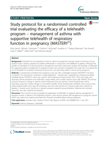 Study protocol for a randomised controlled – management of asthma with