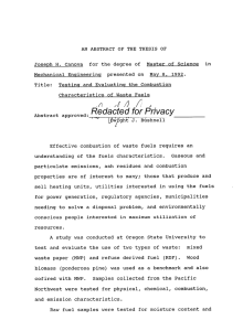 AN ABSTRACT OF THE THESIS OF Master of Science Mechanical Engineering