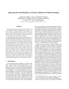 Improving the Fault Resilience of Overlay Multicast for Media Streaming