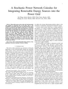 A Stochastic Power Network Calculus for Power Grid Student Member, IEEE,