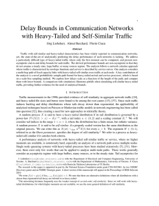 Delay Bounds in Communication Networks with Heavy-Tailed and Self-Similar Traffic