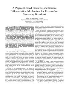 A Payment-based Incentive and Service Differentiation Mechanism for Peer-to-Peer Streaming Broadcast