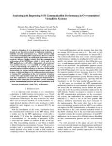 Analyzing and Improving MPI Communication Performance in Overcommitted Virtualized Systems