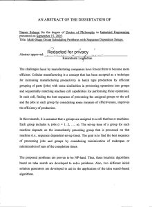 Redacted for privacy AN ABSTRACT OF THE DISSERTATION OF