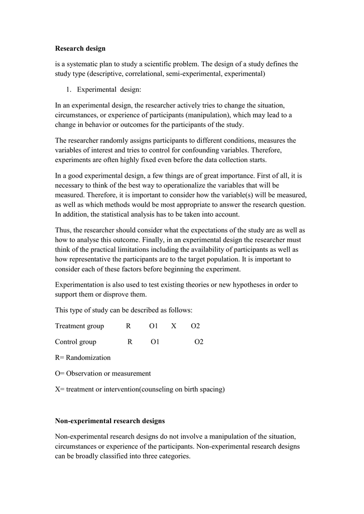 Research Design Study Type Descriptive Correlational Semi