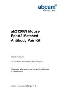 ab212069 Mouse EphA2 Matched Antibody Pair Kit