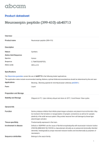Neuroserpin peptide (399-410) ab45713 Product datasheet Overview Product name