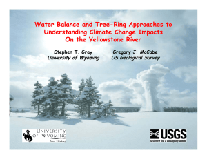 Water Balance and Tree-Ring Approaches to Understanding Climate Change Impacts