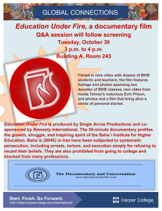 Education Under Fire, Q&amp;A session will follow screening  Tuesday, October 30