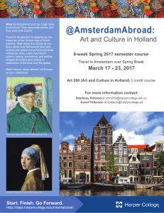 @AmsterdamAbroad: Art and Culture in Holland