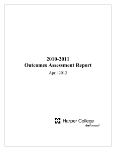2010-2011 Outcomes Assessment Report April 2012
