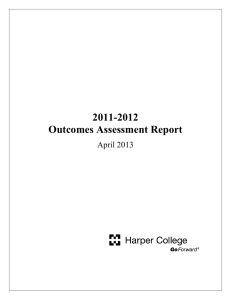 2011-2012 Outcomes Assessment Report April 2013