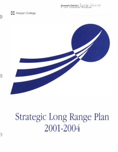 Strategic Long Range Plan 2001-2004 � �L