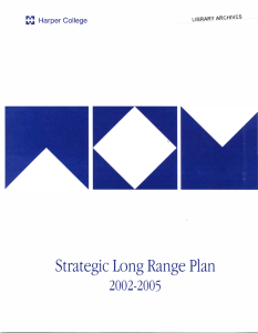 Strategic Long Range Plan 2002-2005 re Harper College