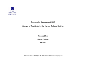 Community Assessment 2007  Survey of Residents in the Harper College District