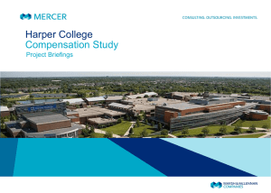 Harper College Compensation Study Project Briefings