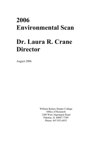 2006 Environmental Scan Dr. Laura R. Crane Director