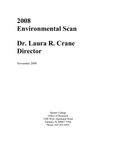 2008 Environmental Scan Dr. Laura R. Crane Director