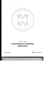 Catalog/Student Handbook 2009-2010 Harper College Harper College,