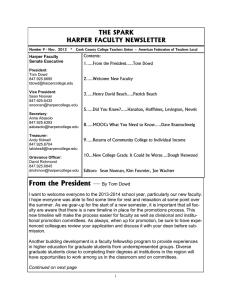 THE SPARK HARPER FACULTY NEWSLETTER