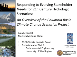 Responding to Evolving Stakeholder Needs for 21 Century Hydrologic Scenarios: