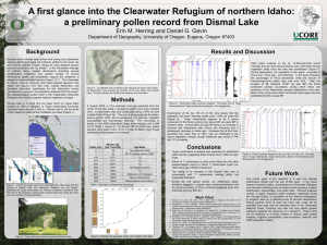 A first glance into the Clearwater Refugium of northern Idaho: