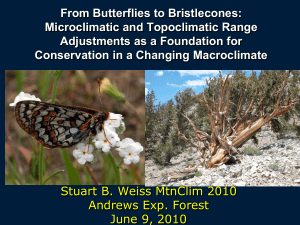 From Butterflies to Bristlecones: Microclimatic and Topoclimatic Range