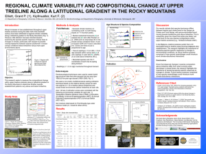 REGIONAL CLIMATE VARIABILITY AND COMPOSITIONAL CHANGE AT UPPER