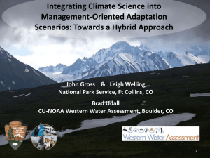 Integrating Climate Science into Management-Oriented Adaptation Scenarios: Towards a Hybrid Approach