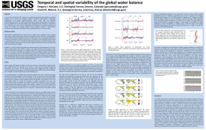 Temporal and spatial variability of the global water balance