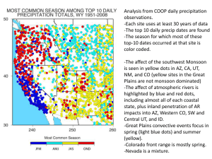 Analysis from COOP daily precipitation observations.