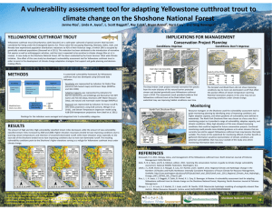 A vulnerability assessment tool for adapting Yellowstone cutthroat trout to