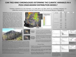 CAN TREE-RING CHRONOLOGIES DETERMINE THE CLIMATIC VARIABLES IN A PICEA ENGELMANNII