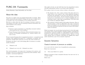 PLING 228: Frameworks