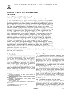 Prediction of the AL index using solar wind parameters