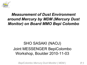 Measurement of Dust Environment around Mercury by MDM (Mercury Dust