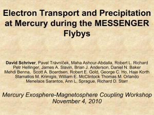 Electron Transport and Precipitation at Mercury during the MESSENGER Flybys