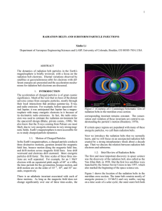 1 Department of Aerospace Engineering Sciences and LASP, University of Colorado,... RADIATION BELTS AND SUBSTORM PARTICLE INJECTIONS Xinlin Li