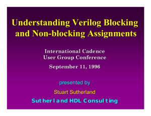 Understanding Verilog Blocking and Non - blocking Assignments