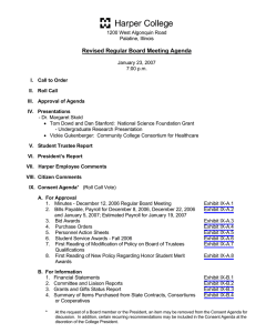 Revised Regular Board Meeting Agenda