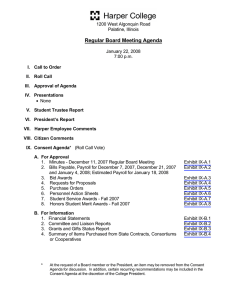 Regular Board Meeting Agenda