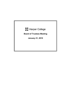 Board of Trustees Meeting  January 21, 2010