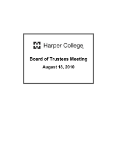 Board of Trustees Meeting August 18, 2010