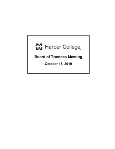Board of Trustees Meeting October 18, 2010