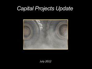 Capital Projects Update July 2012