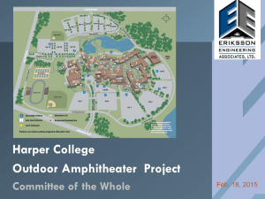Harper College Outdoor Amphitheater  Project Committee of the Whole